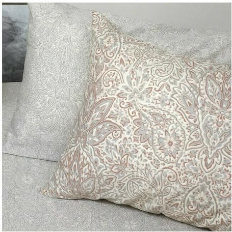 Σετ Μαξιλαροθήκες Melinen Lorca Κατωσέντονου Βαμβακερές 50x70cm Γκρι