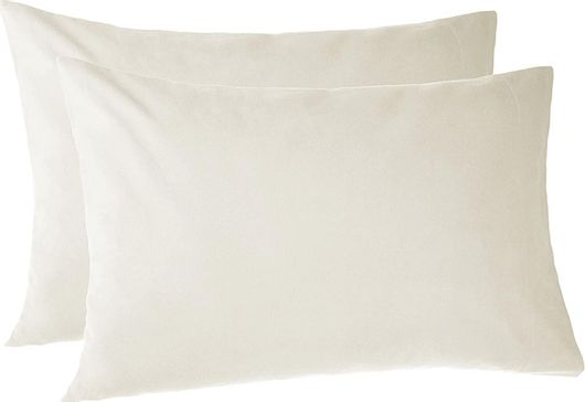 Σετ Μαξιλαροθήκες Lino Home Jane με Φάσα 50x70cm ΕκρούΕκρού