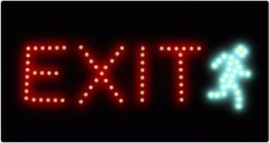 Φωτιζόμενη Πινακίδα με Κίνηση Exit