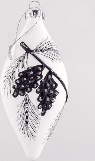 Χριστουγεννιάτικη Μπάλα Eurolamp 600-42276 Γυάλινη 4τμχ Λευκή