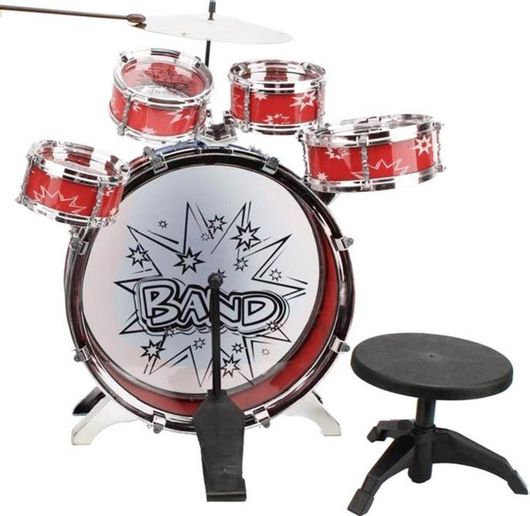 Ντραμς Media Wave MWS16427 με 5 Τύμπανα και Σκαμπό για 3+ Ετών