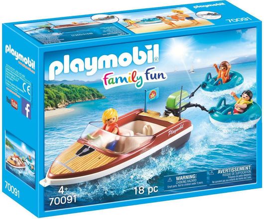 Playmobil Family Fun Sport Boat With Fun Tires 70091 για 4+ Ετών