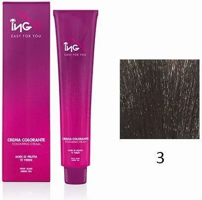 Βαφή Μαλλιών ING Professional 100ml Νο 3 Καστανό Σκούρο