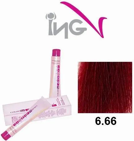 Βαφή Μαλλιών ING Professional 100ml Νο 6.66 Ξανθό Σκούρο Κόκκινο Έντονο