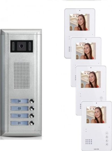 Θυροτηλέφωνο Sambo 4586 Σετ Θυροτηλεόρασης με Κάμερα και Οθόνη