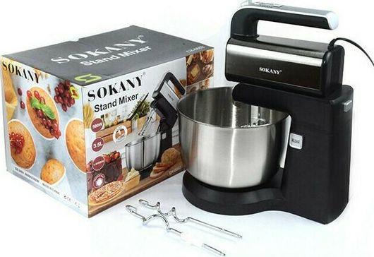 Κουζινομηχανή Sokany CX-6652 500W με Ανοξείδωτο Κάδο 3.5lt Μαύρο