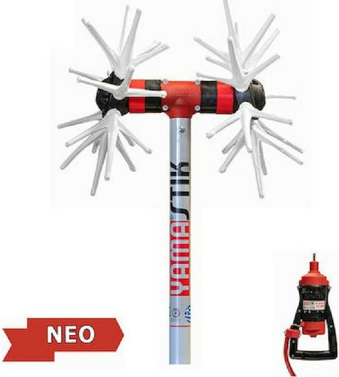 Ελαιοραβδιστικό YAMASTIK X14 με Μεταλλικά Γρανάζια και Μήκος 2.80m με Χειριστήριο 12-15V Μπαταρίας