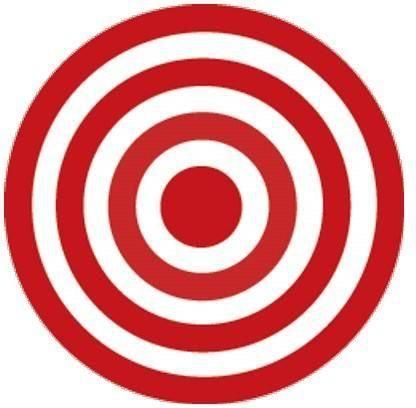 Αυτοκόλλητοι Στόχοι Flip Target Stickers 40mm 50τμχ Red