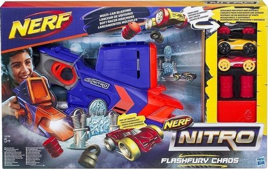 Nerf Hasbro Εκτοξευτής FlashFury Chaos Nitro για 5+ Ετών