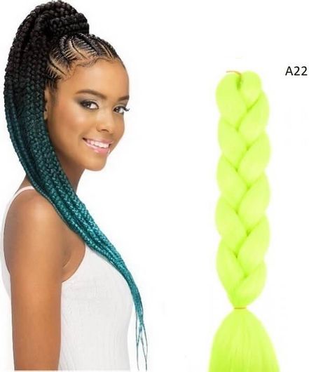 Μαλλιά για Ράστα ΝοA22 1.25cm 100gr Πράσινο