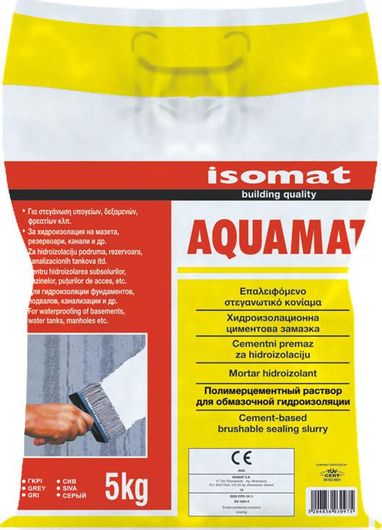 Στεγανωτικό Τσιμεντοκονίαμα Isomat Aquamat Γκρι 5kg 03173