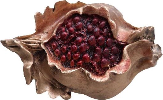 Επιτραπέζιο Γούρι Ρόδι For Home Pomegranate Πολυεστερικό Χρυσό