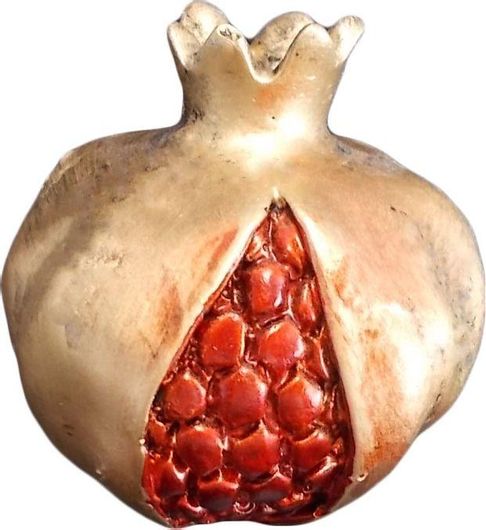 Επιτραπέζιο Γούρι Ρόδι For Home Πλαστικό σε 3 Μεγέθη Χρυσό