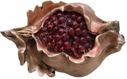 Επιτραπέζιο Γούρι Ρόδι For Home Pomegranate Πολυεστερικό Χρυσό