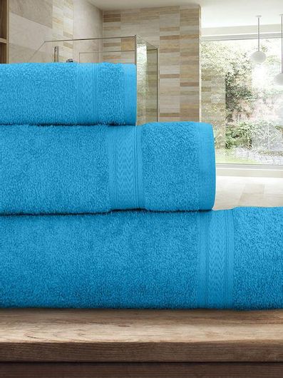 Πετσέτα Προσώπου Lino Home Tropez 50x90cm Μπλε