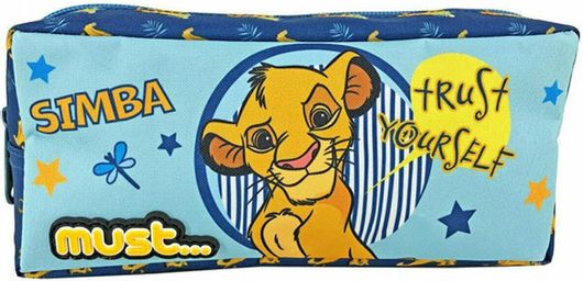 Κασετίνα Must Βαρελάκι Lion King Simba 2 Θήκες Γαλάζιο