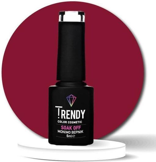Ημιμόνιμο Βερνίκι Νυχιών Trendy No030 Red Velvet 6ml