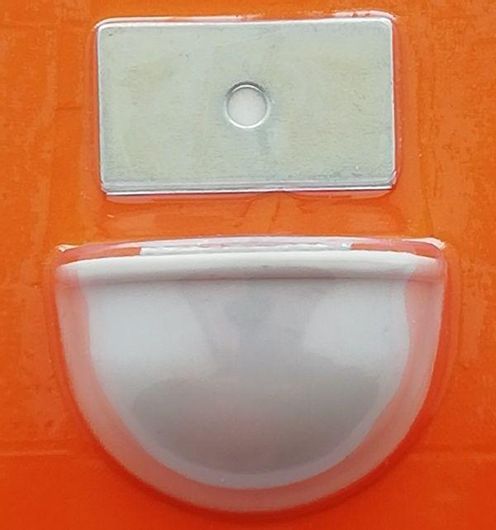 Στοπ Πόρτας Αυτοκόλλητο Πλαστικό Λευκό