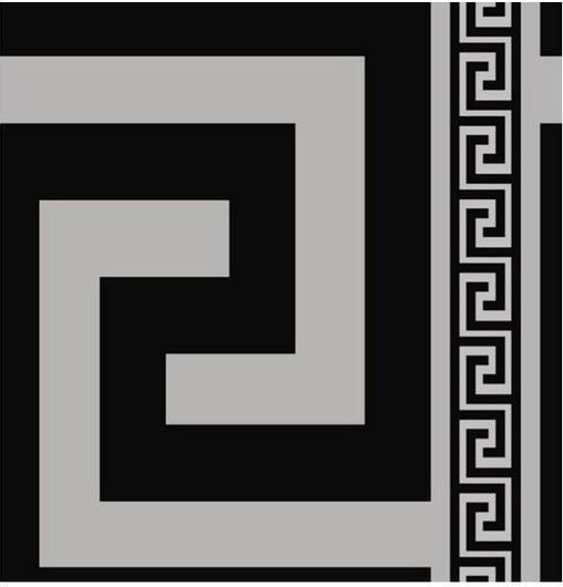 Ταπετσαρία Τοίχου με Σχέδιο Μαίανδρος 9.5x0.53m