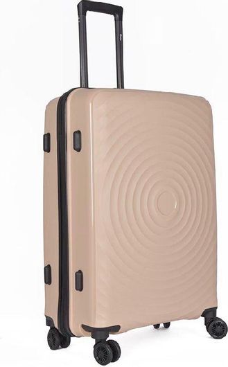 Βαλίτσα Μεσαία Σκληρή 65x41x27cm Μπεζ