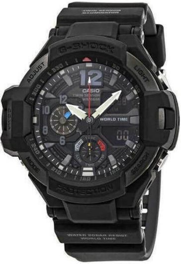 Ανδρικό Ρολόι Casio G-shock Λουράκι από Καουτσούκ Ga-1100-1a1er Μαύρο