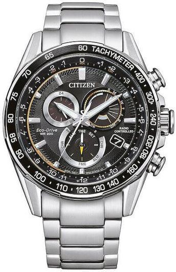 Ανδρικό Ρολόι Citizen Eco-drive Radio Controlled Stainless Steel Μπρασελέ Cb5914-89e Ασημί