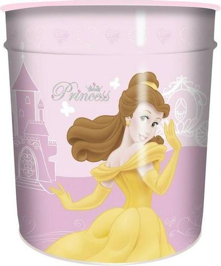 Καλαθάκι Αχρήστων Ango Disney Princess από Μέταλλο Ροζ