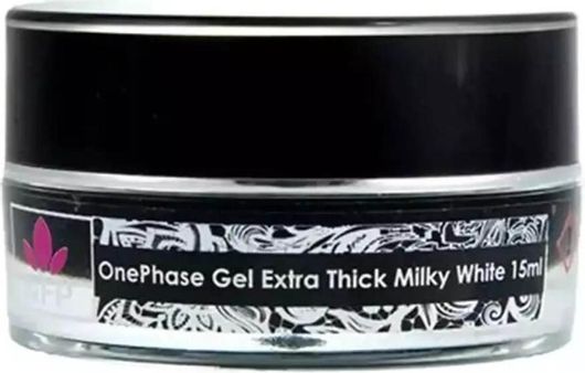 Τζελ Χτισίματος Νυχιών NFP One Phase Gel Extra Thick Milky White 15ml