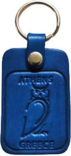 Μπρελόκ Δερμάτινο Athens Greece 3589K Μπλε