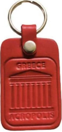 Μπρελόκ Δερμάτινο Greece Acropolis 3596K Φούξια