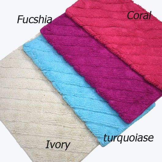 Πατάκι Μπάνιου Palamaiki 60x90cm Stripes Φούξια