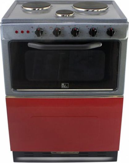 Pitsilos M3NG Ηλεκτρικό Φουρνάκι 42lt με 3 Εστίες Granite-Red