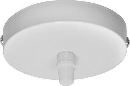 Ροζέτα Φωτιστικού Οροφής GloboStar DIY Φ100 Λευκή