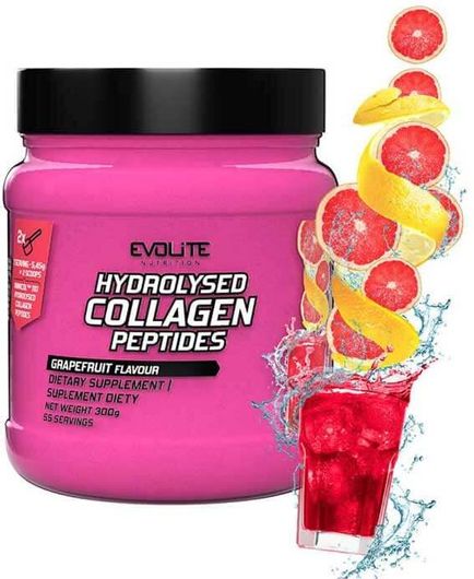Evolite Hydrolyzed Collagen Peptides 300gr Grapefruit