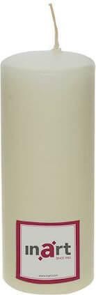 Κερί Παραφίνης InArt 3-80-474-0023 18cm Εκρού