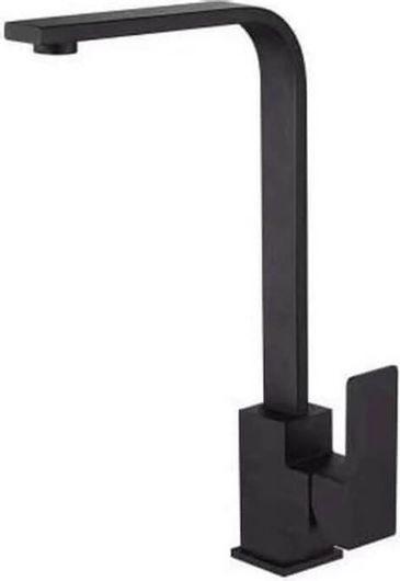 Μπαταρία Κουζίνας Poly-117 Ψηλή Πάγκου Μαύρη