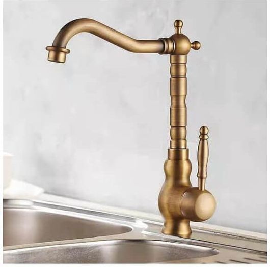 Μπαταρία Κουζίνας Poly-81-12 Ψηλή Πάγκου Χρυσή