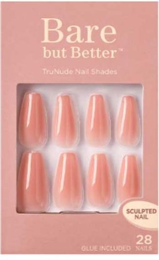Tips Νυχιών Kiss Bare but Better Nails Nude 28τμχ Μπεζ