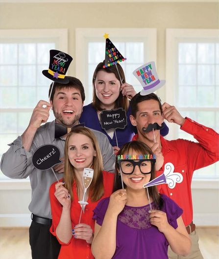 Photo Props Happy New Year Lion Balloons 396550 13τμχ