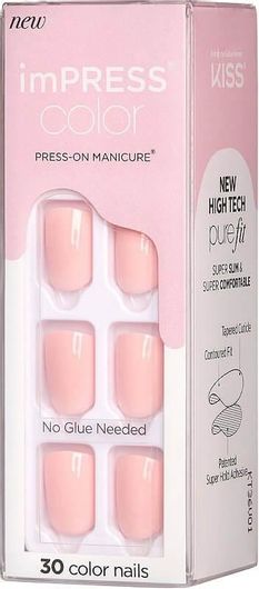 Tips Νυχιών Kiss imPRESS Pick Me Pink 30τμχ Ροζ