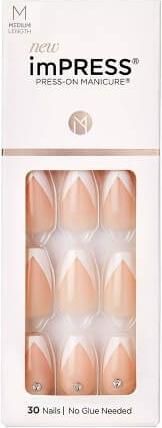 Tips Νυχιών Kiss imPRESS So French 30τμχ Πολύχρωμο