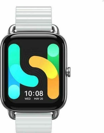 Haylou RS4 Plus Smartwatch με Παλμογράφο Silver
