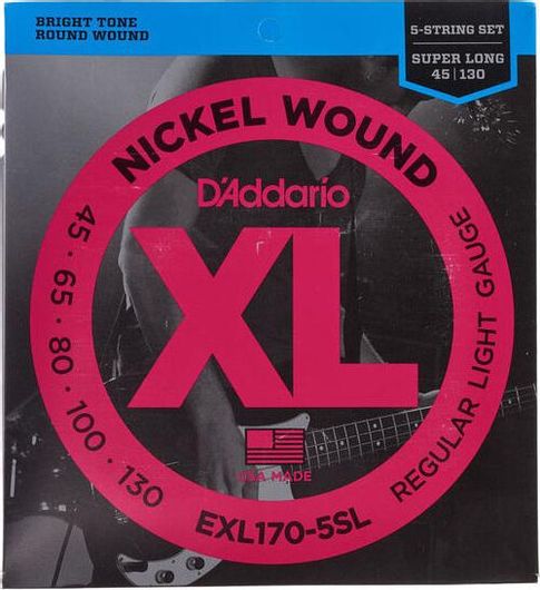 Χορδές Ηλεκτρικού Μπάσου Daddario EXL-170-5SL