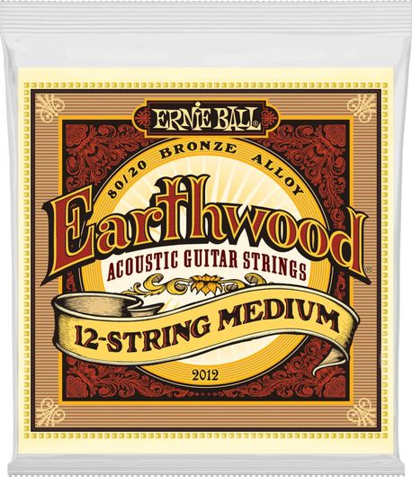 Χορδές Δωδεκάχορδης Κιθάρας ErnieBall Earthwood P02012 Medium