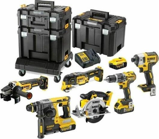 Σετ Δισκοπρίονο Dewalt DCK685P3T Δραπανοκατσάβιδο Παλμικό Κατσαβίδι Σέγα Φακός 18V με 3 Μπαταρίες 5Ah και Θήκη