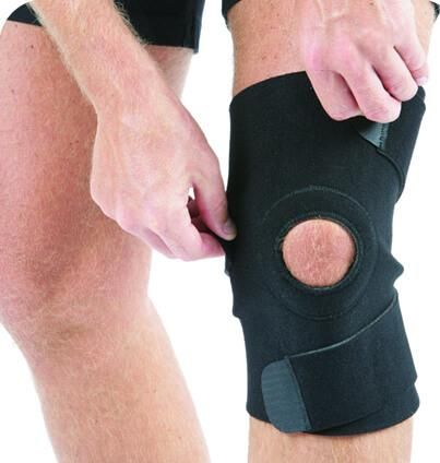 Επίδεσμος Γονάτου Kosmodisk Support Ρυθμιζόμενος με Οπή Μαύρο
