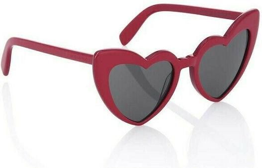 Γυαλιά Ηλίου Γυναικεία Ysl Loulou SL 181 002 με Κοκκάλινο Σκελετό Κόκκινο