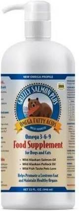 Grizzly Plus Λάδι Σολομού Σκύλου 500ml για Ενίσχυση Οργανισμού