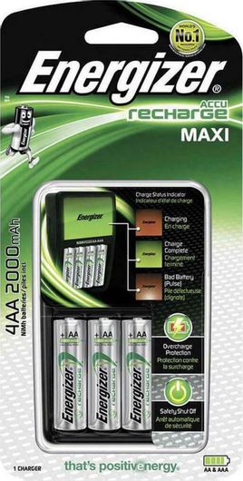 Φορτιστής 4 Μπαταριών Energizer Maxi Charger 4xAA 016-0448