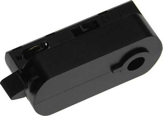 Σύνδεσμος Ράγας Σποτ GloboStar 93123 Διφασικός 3 Καλωδίων Μαύρο